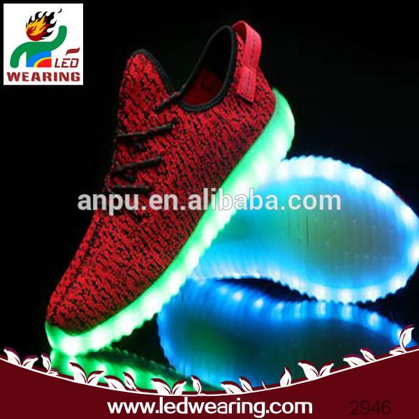スニーカーled靴のための女性/男性性別男性靴アッパーとpvc素材led-スポーツシューズ問屋・仕入れ・卸・卸売り