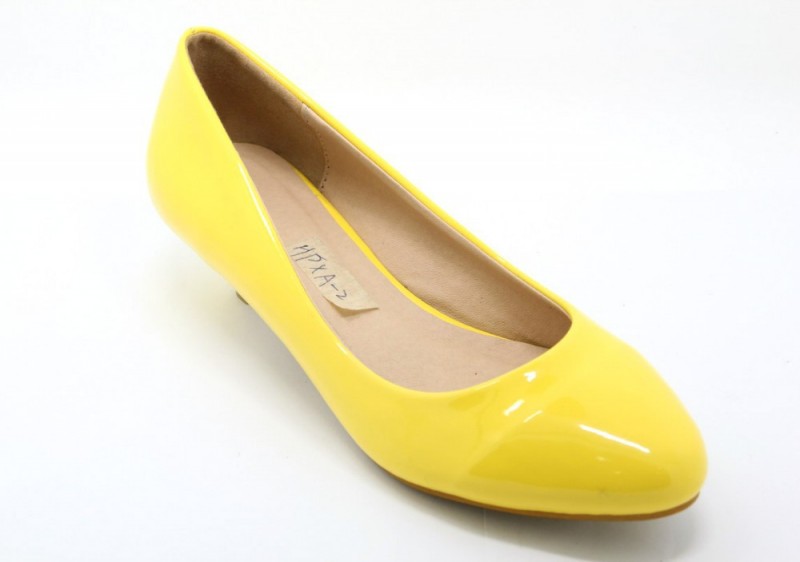 黄色の女性低いヒールのドレスシューズ、 の女の子は靴をリラックス、 yj150127121靴-フォーマルシューズ問屋・仕入れ・卸・卸売り