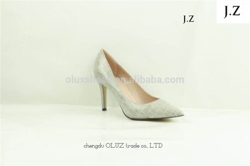 Yx12ドレス靴石レザーアッパー尖ったつま先ハイヒール女性靴春と秋-フォーマルシューズ問屋・仕入れ・卸・卸売り