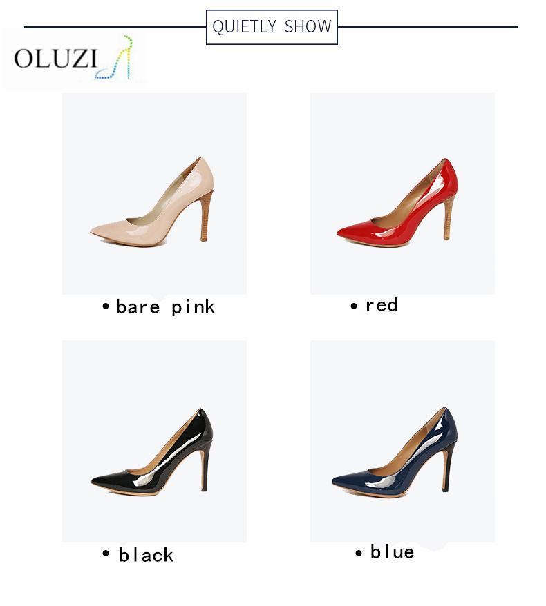 OLZP4美しいポンプ靴キャンディーカラー手作り高品質特許ハイヒールレディースドレスシューズ用女性2015-フォーマルシューズ問屋・仕入れ・卸・卸売り
