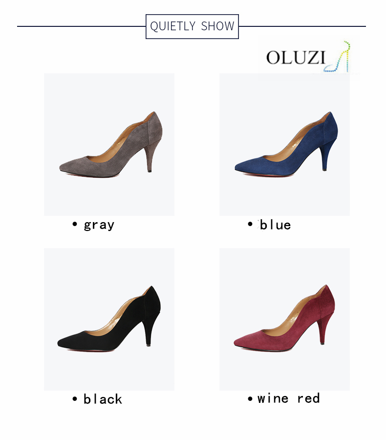 OLZP3ファッション子供スエード媒体ヒールポンプドレスレディース靴-フォーマルシューズ問屋・仕入れ・卸・卸売り