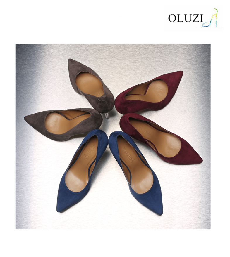 OLZP1新しい到着子供スエードハイヒールポンプドレスレディース靴-フォーマルシューズ問屋・仕入れ・卸・卸売り