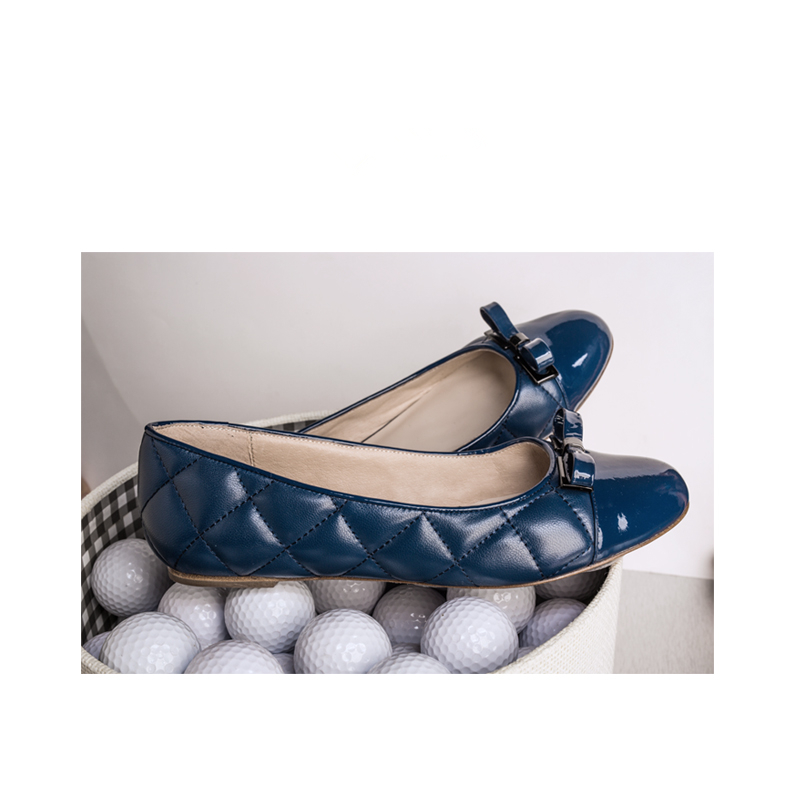 OLZP2黒青パテントレザーフラットヒールハンドメイド靴用女の子-フォーマルシューズ問屋・仕入れ・卸・卸売り