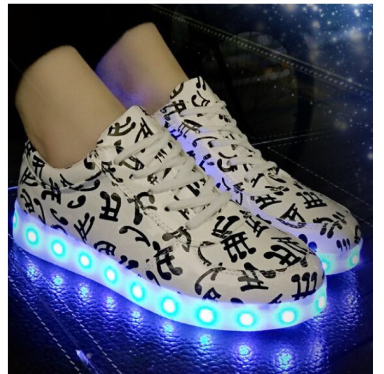 2016ファッションpu女の子ライト点滅ランニングシューズ大人のusb充電式led靴-問屋・仕入れ・卸・卸売り