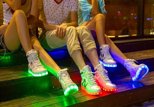 2015女性スニーカーled靴led usb充電靴led点滅靴ための男性と女性-カジュアルシューズ問屋・仕入れ・卸・卸売り