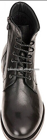 黒レザー軍事ブーツ戦術的なブートジャングルブーツ-革靴問屋・仕入れ・卸・卸売り