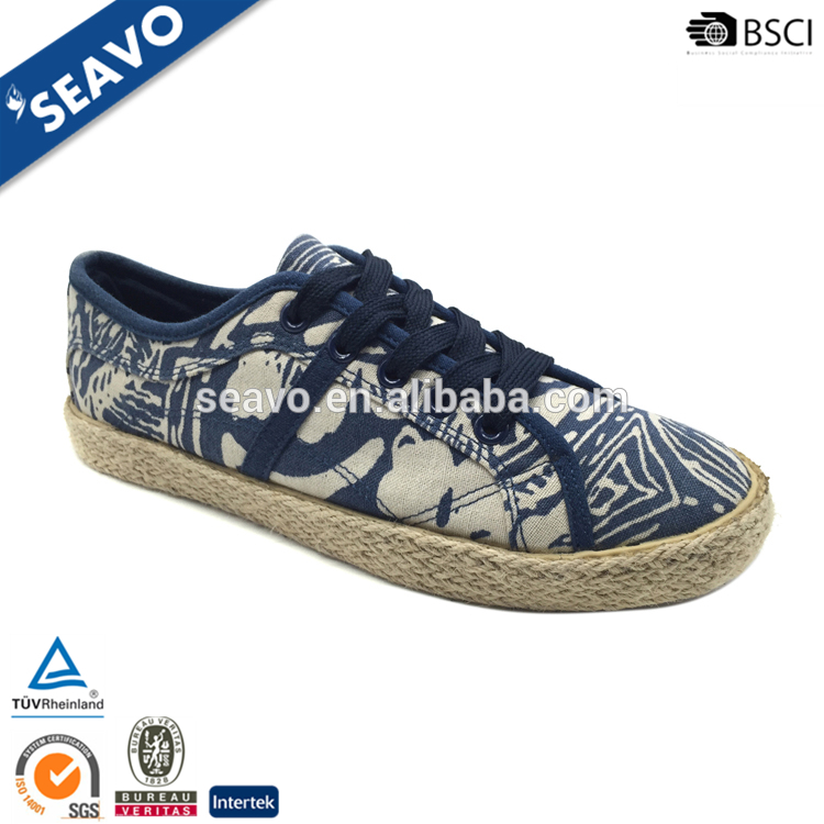 Seavo 2016低価格最新ファンシー高品質ガールブルーカジュアルスタイルキャンバスシューズ-カジュアルシューズ問屋・仕入れ・卸・卸売り