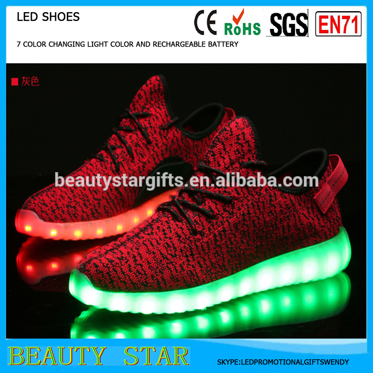 発売中シミュレーションled靴、7色変える光再充電シミュレーション350 led yeezy靴用パーティー-カジュアルシューズ問屋・仕入れ・卸・卸売り