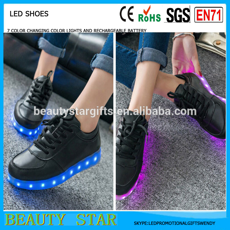 女性カラフルな光る靴で点灯led発光靴 を新しいシミュレーション唯一led靴大人のためのネオンバスケット Led-カジュアルシューズ問屋・仕入れ・卸・卸売り