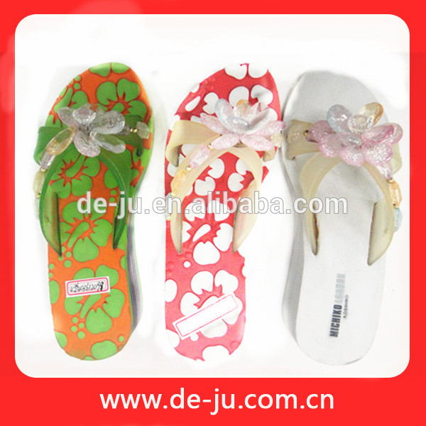 High Heels Slippers Flower Sticker Nude Strap Plastic Female Summer Sandals-サンダル問屋・仕入れ・卸・卸売り
