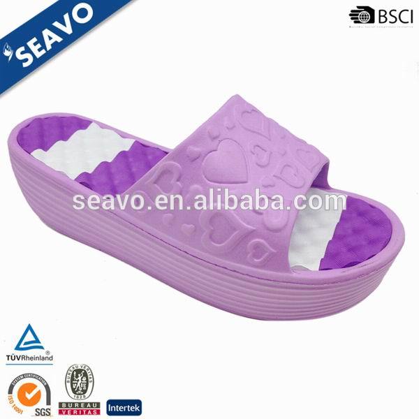 Seavo 2016熱い販売新しいデザイン軽量女性紫evaプラットフォームスリッパ-クロックス問屋・仕入れ・卸・卸売り