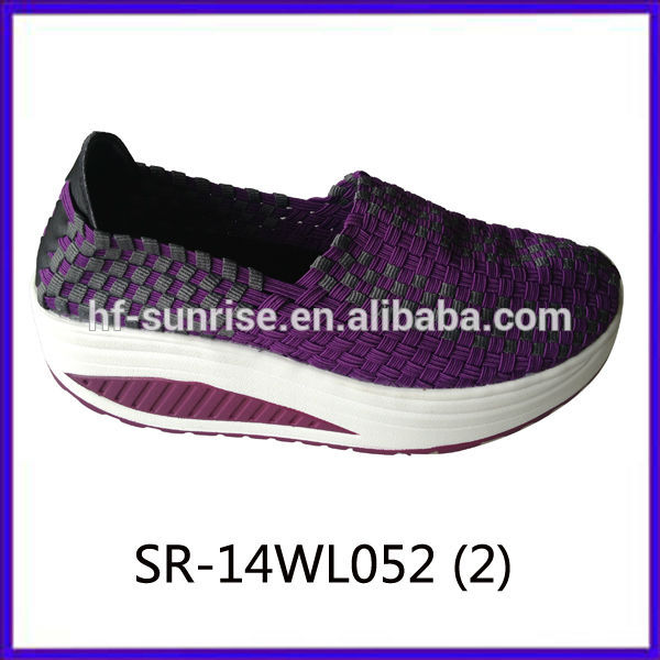 新しいスタイル2014年sr- 14wl058ミックス織色のハンドストラップの靴-シークレットシューズ問屋・仕入れ・卸・卸売り