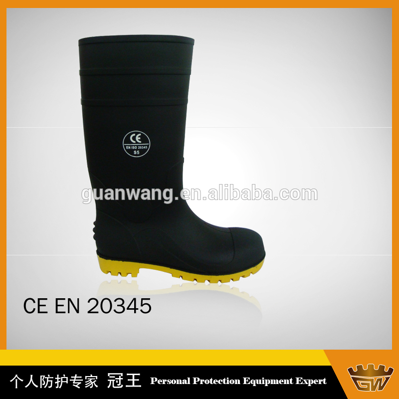 スチールつま先機能とpvcアウトソールレインブーツ業界耐油gumboot s5-レインブーツ問屋・仕入れ・卸・卸売り