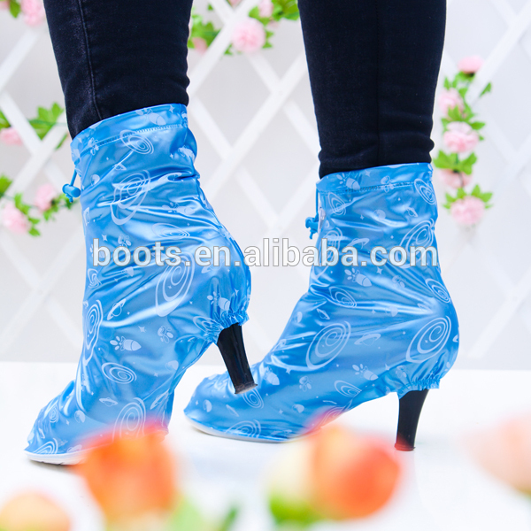 卸売レディース2015アンチスリップ防水ハイヒールの雨靴カバー-レインブーツ問屋・仕入れ・卸・卸売り