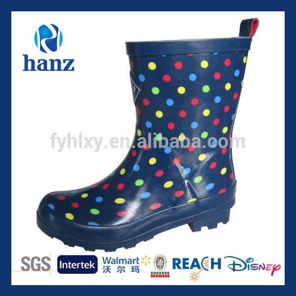 新しいデザインドットhalfwelliesかわいい安い子供のレインブーツ-レインブーツ問屋・仕入れ・卸・卸売り