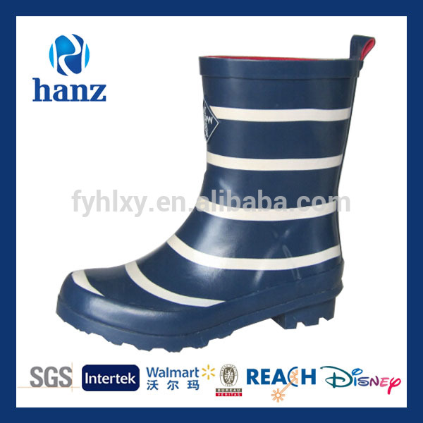 ファッションストライプhalfwelliesラバーレインブーツ子供のためのかわいい-レインブーツ問屋・仕入れ・卸・卸売り