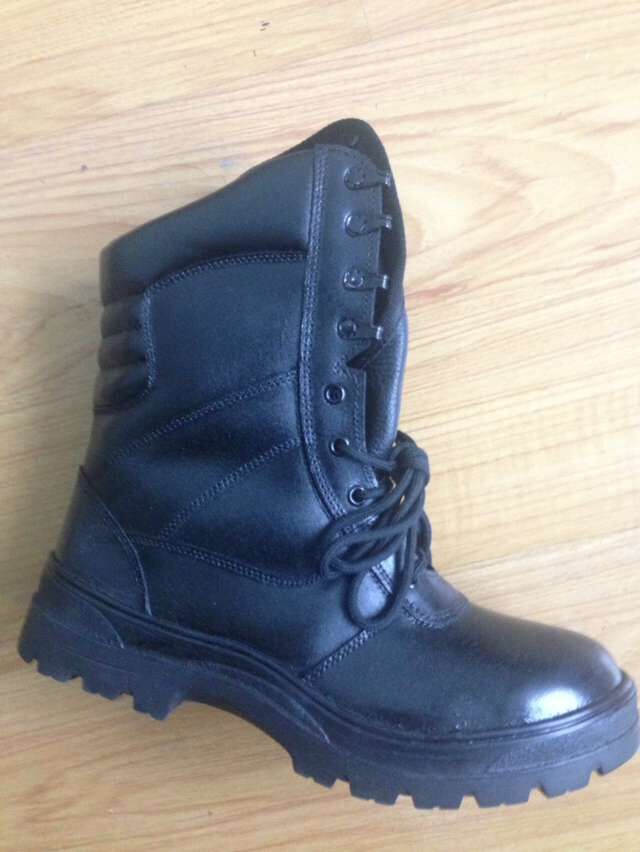 男性革黒軍事シューズ、軍事ブーツ、軍の靴-安全靴問屋・仕入れ・卸・卸売り