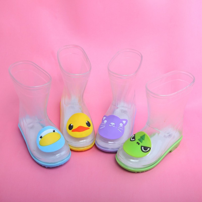 透明な子供のレインブーツ動物かわいい子供pvcブーツ-レインブーツ問屋・仕入れ・卸・卸売り