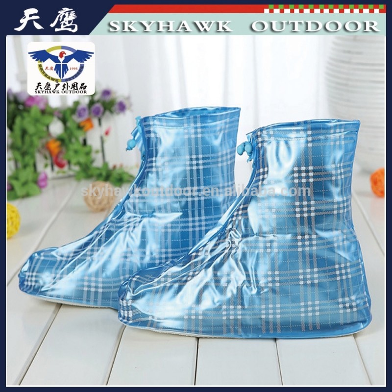 高品質のpvc防水/再利用可能な靴バッグジッパー式と非- スリップソール-レインブーツ問屋・仕入れ・卸・卸売り