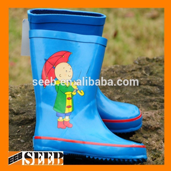 高品質ブルー男の子スタイルイタリアのネオプレンの雨ブーツレインブーツカスタムロゴ-レインブーツ問屋・仕入れ・卸・卸売り