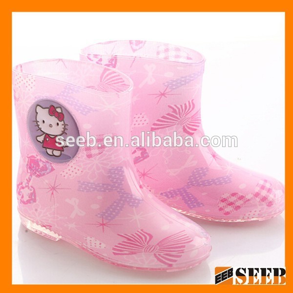新しいスタイルのファッションかわいいキティブーツ安い子供の子のレインブーツレインブーツ-レインブーツ問屋・仕入れ・卸・卸売り