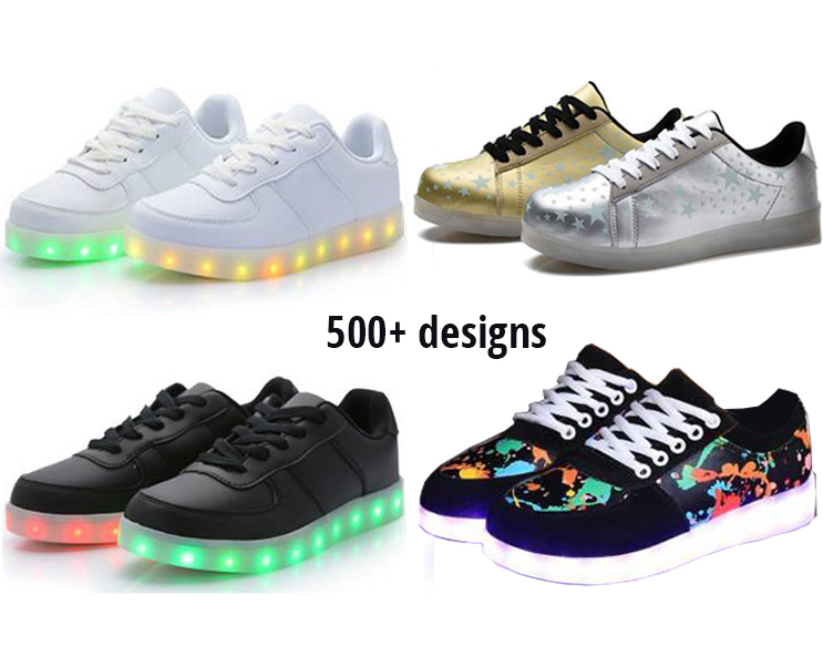Led sapatos tenis靴スニーカーで500 +デザイン新しいの大人/男性/女性/子供ceサイズ用sapato led-カジュアルシューズ問屋・仕入れ・卸・卸売り