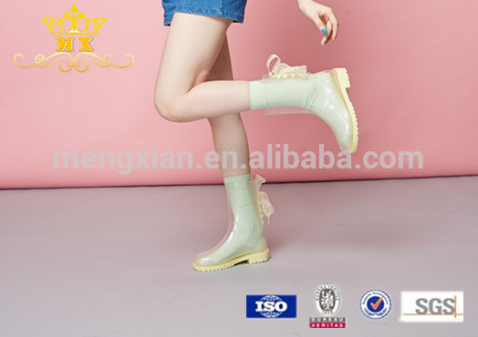 バックレースアップブート雨ギアwelliesのレインファッションwellies-レインブーツ問屋・仕入れ・卸・卸売り