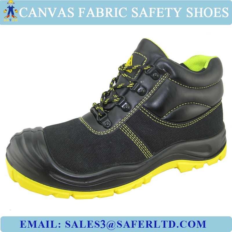 新しいスタイルの防水キャンバスの安全2015-2016履物、 鋼のつま先とミッドプレートの履物-安全靴問屋・仕入れ・卸・卸売り