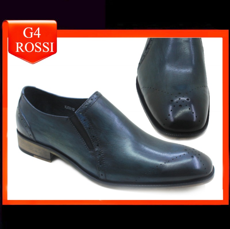 グッドイヤーウェルト去勢牛紳士革靴の彫刻が施されたプライベートカスタムハンドメイドの靴イタリア紳士靴製造プロセス-フォーマルシューズ問屋・仕入れ・卸・卸売り