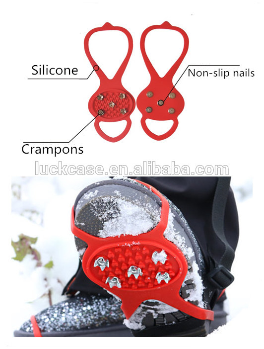 新しい到着シリコーン スケート雪スパイク アイゼン滑り止め靴カバー/冬登山氷釣り に必要な用品-問屋・仕入れ・卸・卸売り