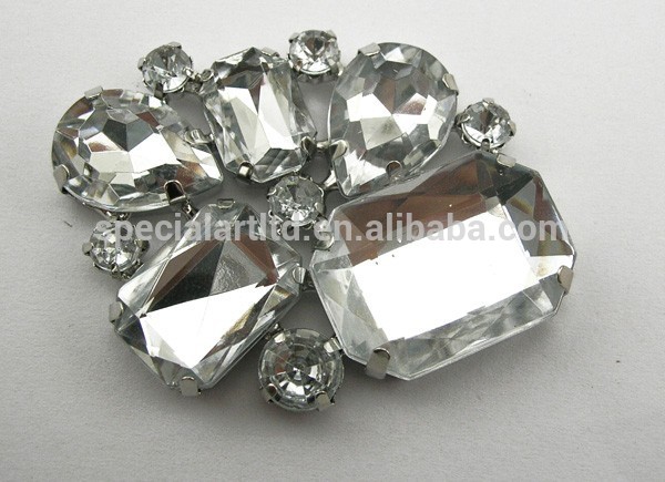卸売エレガントな2015のどのダイヤモンドの金属製のラインストーンのシュークリップの付属品のための花嫁のウェディング<DSCA4405>-シューズデコレーション問屋・仕入れ・卸・卸売り