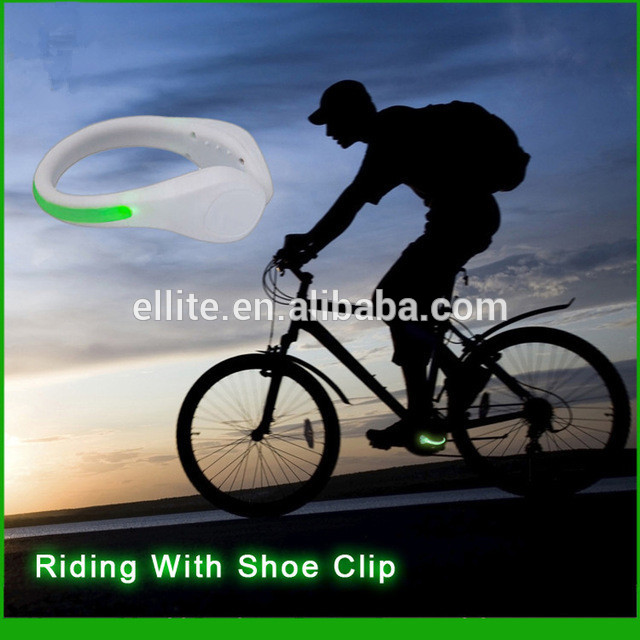 ポータブルバイクサイクリング乗馬ランニング屋外ledライトクリップ靴安全信号-シューズデコレーション問屋・仕入れ・卸・卸売り