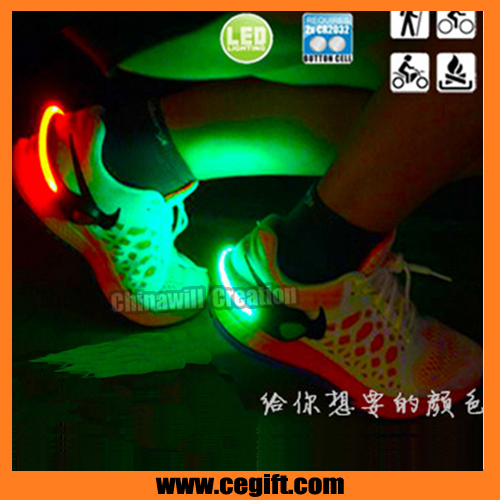 安全led靴ライトに拍車をかける懐中電灯靴光クリップ用ランナージョギング用の-シューズデコレーション問屋・仕入れ・卸・卸売り