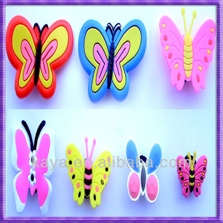 魅力的な3doem軟質プラスチック蝶の靴アクセサリー-シューズデコレーション問屋・仕入れ・卸・卸売り
