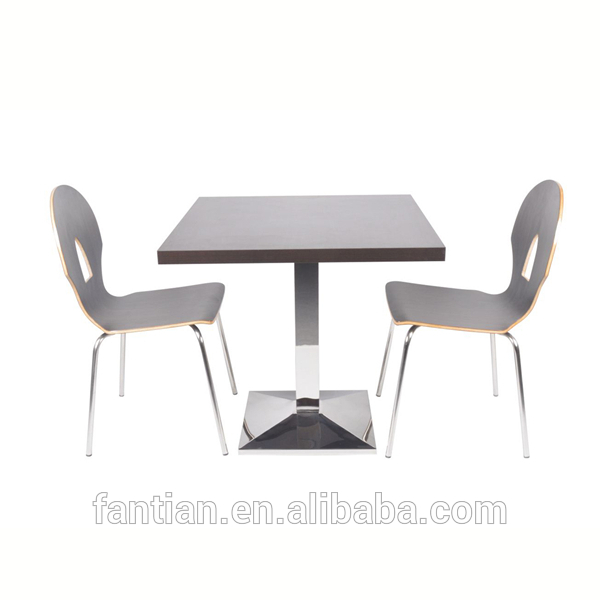 良質のステンレススチールベーステーブルと椅子販売のための-木製テーブル問屋・仕入れ・卸・卸売り