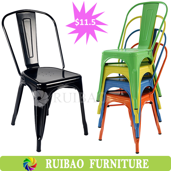 カラフルなビンテージ工業の椅子フレンチレストランrdc-5022h鉄の椅子-金属製椅子問屋・仕入れ・卸・卸売り