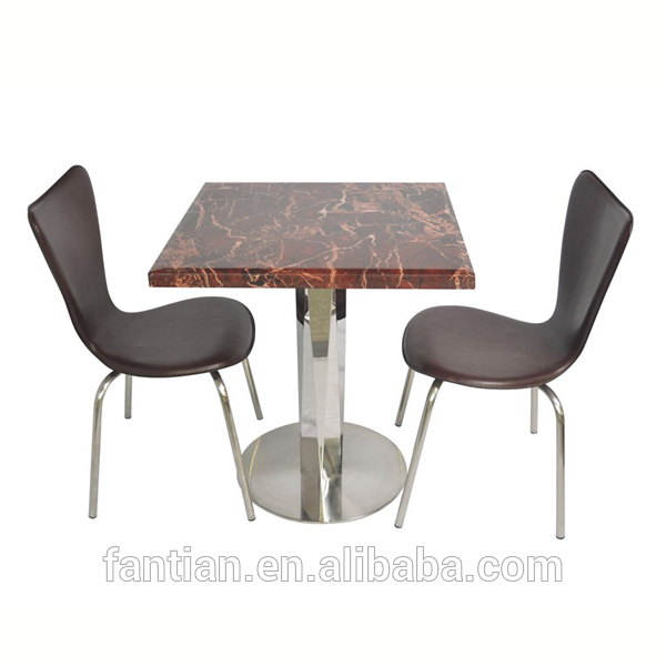 2014年新しい設計ステンレス鋼のダイニングテーブルと椅子-木製テーブル問屋・仕入れ・卸・卸売り