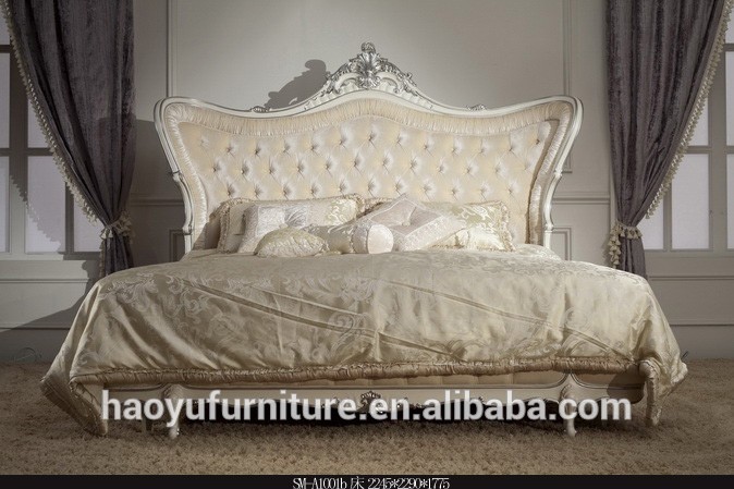 最新sm-a001b2015古典的なヨーロッパスタイルの寝室の家具-ベッド問屋・仕入れ・卸・卸売り