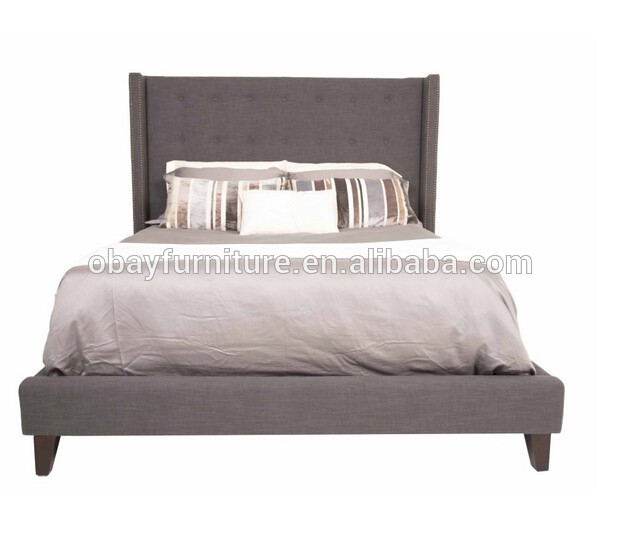 現代の布張りのベッド/キングサイズを設定します中国/キングベッドのヘッドボード-ベッド問屋・仕入れ・卸・卸売り