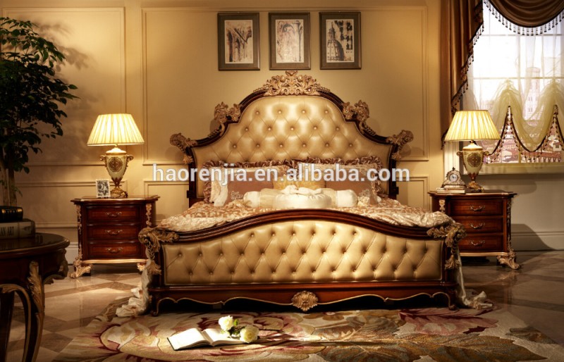 クラシック高品質寝室の家具itlay デザイン木製ベニヤ bed5527-301-5-ベッド問屋・仕入れ・卸・卸売り