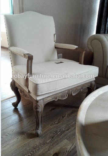 布張りの椅子フレンチ価格設定木製のアームチェアアンティークのアームチェア-リビング用チェア問屋・仕入れ・卸・卸売り
