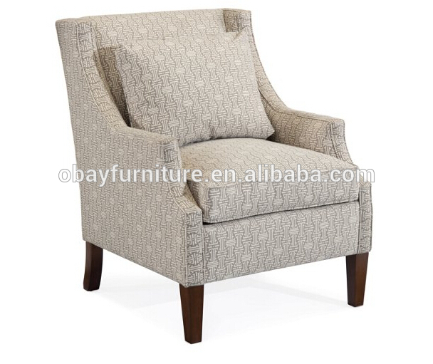 ヴィンテージ布張りフレンチスタイルのホテルのソファーの椅子シングルソファチェア木製のソファーの椅子-木製椅子問屋・仕入れ・卸・卸売り