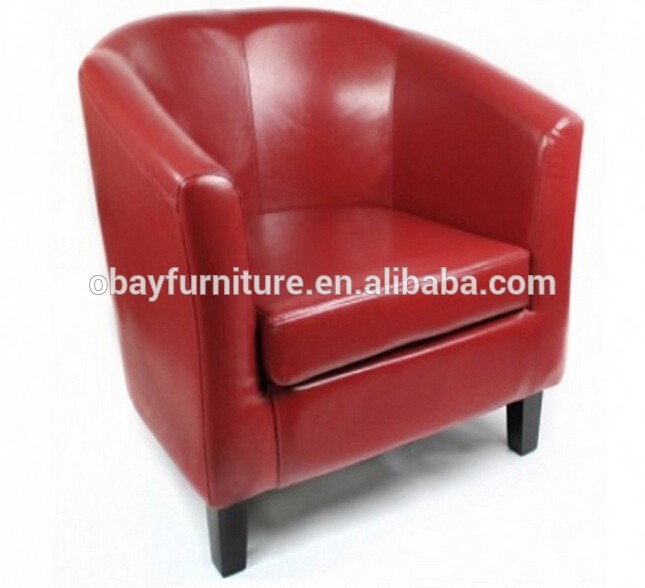 フェイクレザー浴槽の椅子/red浴槽の椅子/ベッドルームのソファチェア-木製椅子問屋・仕入れ・卸・卸売り