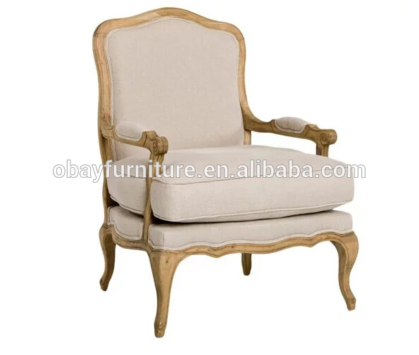 ヴィンテージ布張りフレンチスタイルビンテージ木製椅子/ヴィンテージフランスのラウンドチェア布張りのサイド/フランスのジェール椅子-木製椅子問屋・仕入れ・卸・卸売り