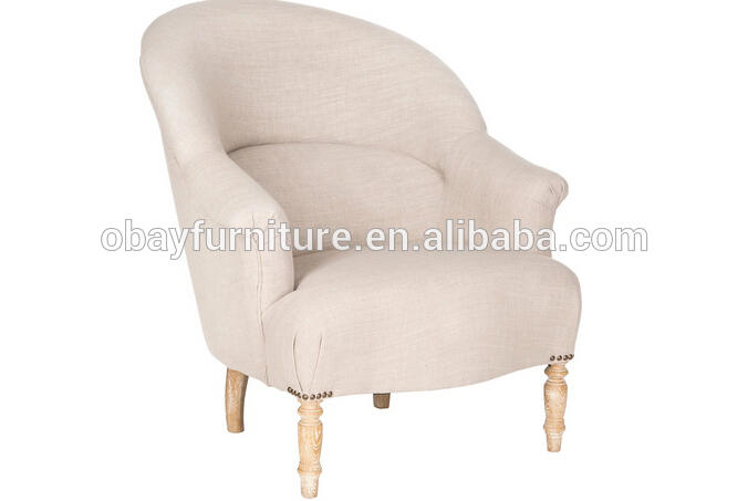 ヴィンテージフレンチスタイルのヴィンテージフランスのラウンドチェア布張りのサイド/布張りの椅子/張りの椅子の-木製椅子問屋・仕入れ・卸・卸売り