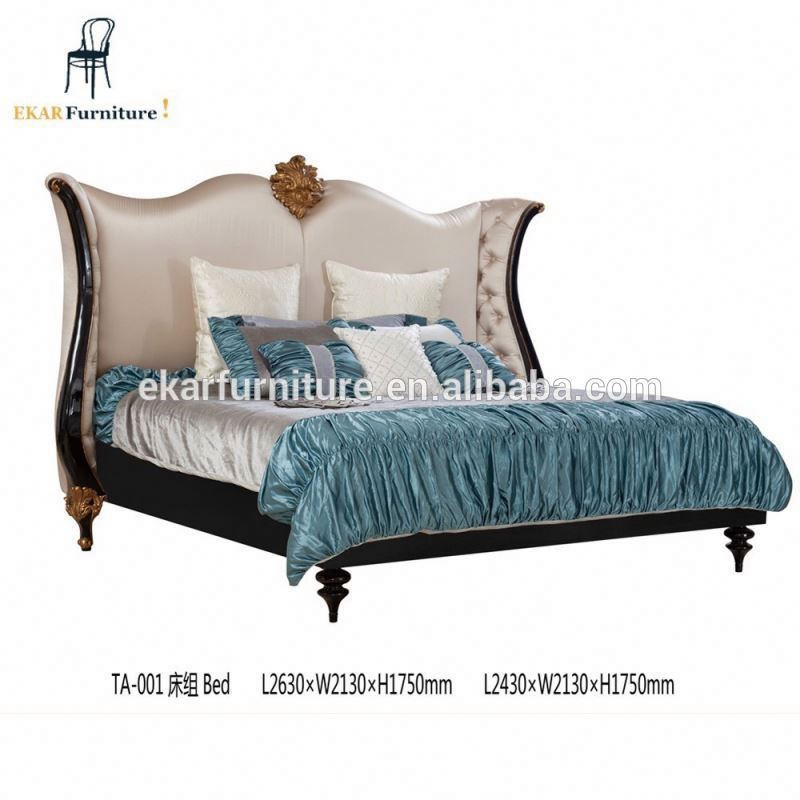 古典的な豪華なフレンチスタイルの寝室の家具木製ベッド-ベッド問屋・仕入れ・卸・卸売り