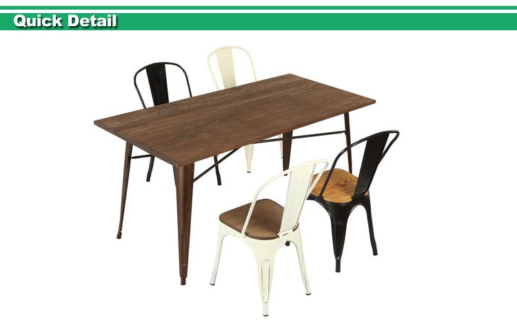 カフェテリアダイニングテーブルと椅子-金属製家具セット問屋・仕入れ・卸・卸売り