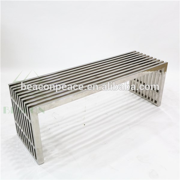 ステンレス鋼長いベンチ-金属製椅子問屋・仕入れ・卸・卸売り