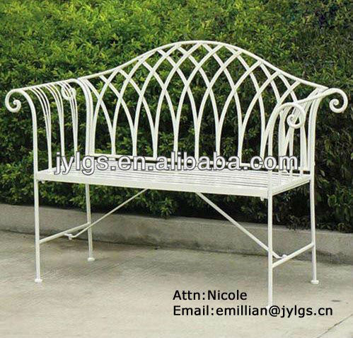 金属の庭のフォールディングベンチ-金属製椅子問屋・仕入れ・卸・卸売り
