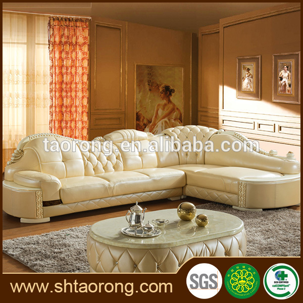 王室の家具フレンチスタイルのモダンな革のソファセット-リビング用ソファ問屋・仕入れ・卸・卸売り